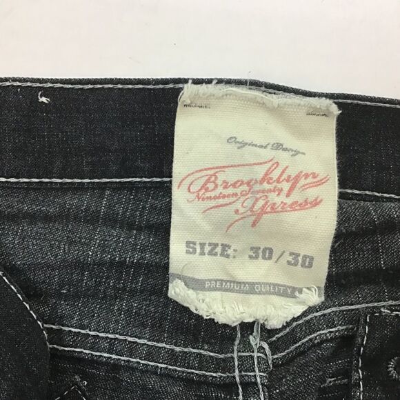 Brooklyn Express Black Straight Jeans Size 30 - Picture 5 of 5